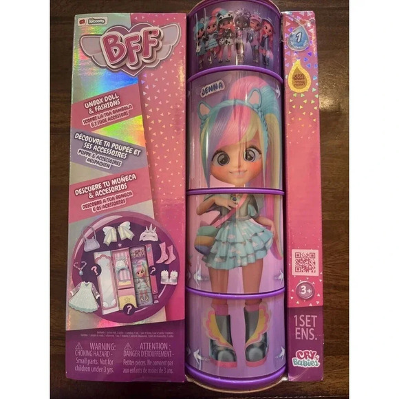 Cry Babies BFF JENNA Fashion Doll with 9+ Surprises Unbox Doll & Fashions NEW - Picture 1 of 2